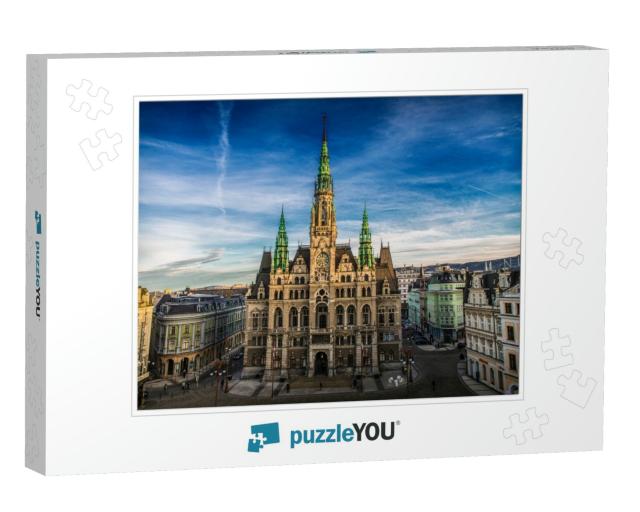 Liberec Town Hall in the Czech Republic... Jigsaw Puzzle