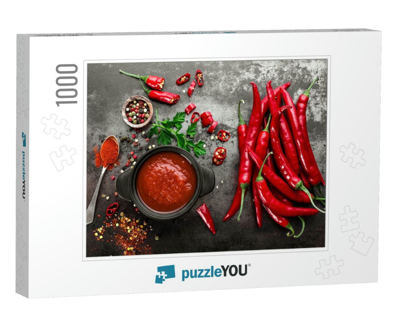Spicy Chili Sauce, Ketchup... Jigsaw Puzzle with 1000 pieces