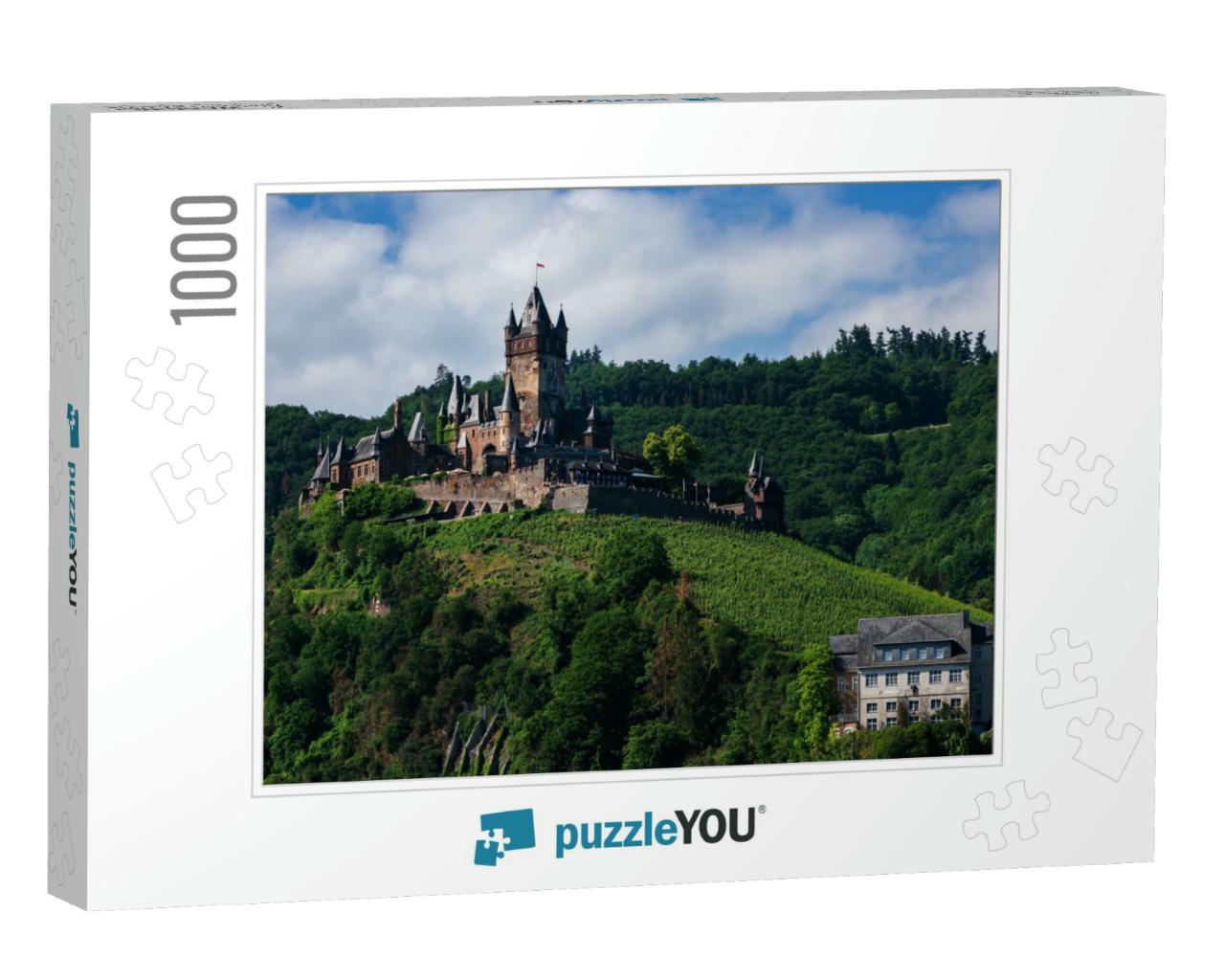 View of Reichsburg Cochem, Burg Cochem... Jigsaw Puzzle with 1000 pieces