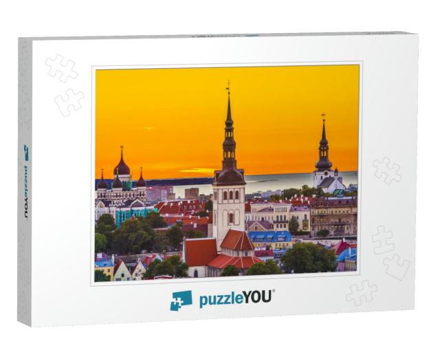 Skyline of Tallinn, Estonia At the Old City... Jigsaw Puzzle