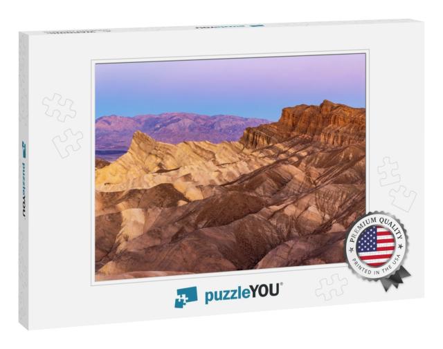 Badlands & the Panamint Range Lit Up with Soft Early Morn... Jigsaw Puzzle