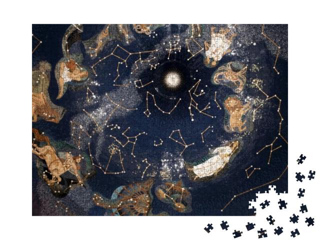 Map of Stars. Map of the Sky At Night, Constellations... Jigsaw Puzzle with 1000 pieces