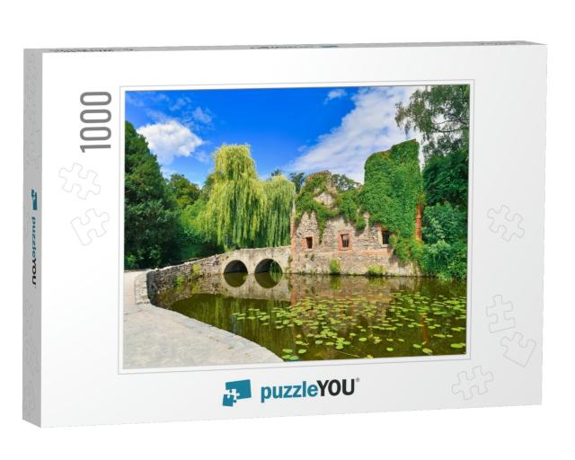 Old Ruin Called Kirchenruine Zum Heiligen Grab in Front o... Jigsaw Puzzle with 1000 pieces
