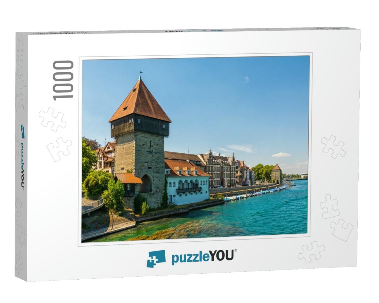 The Rhine Gate Tower in Constance on Lake Constance... Jigsaw Puzzle with 1000 pieces