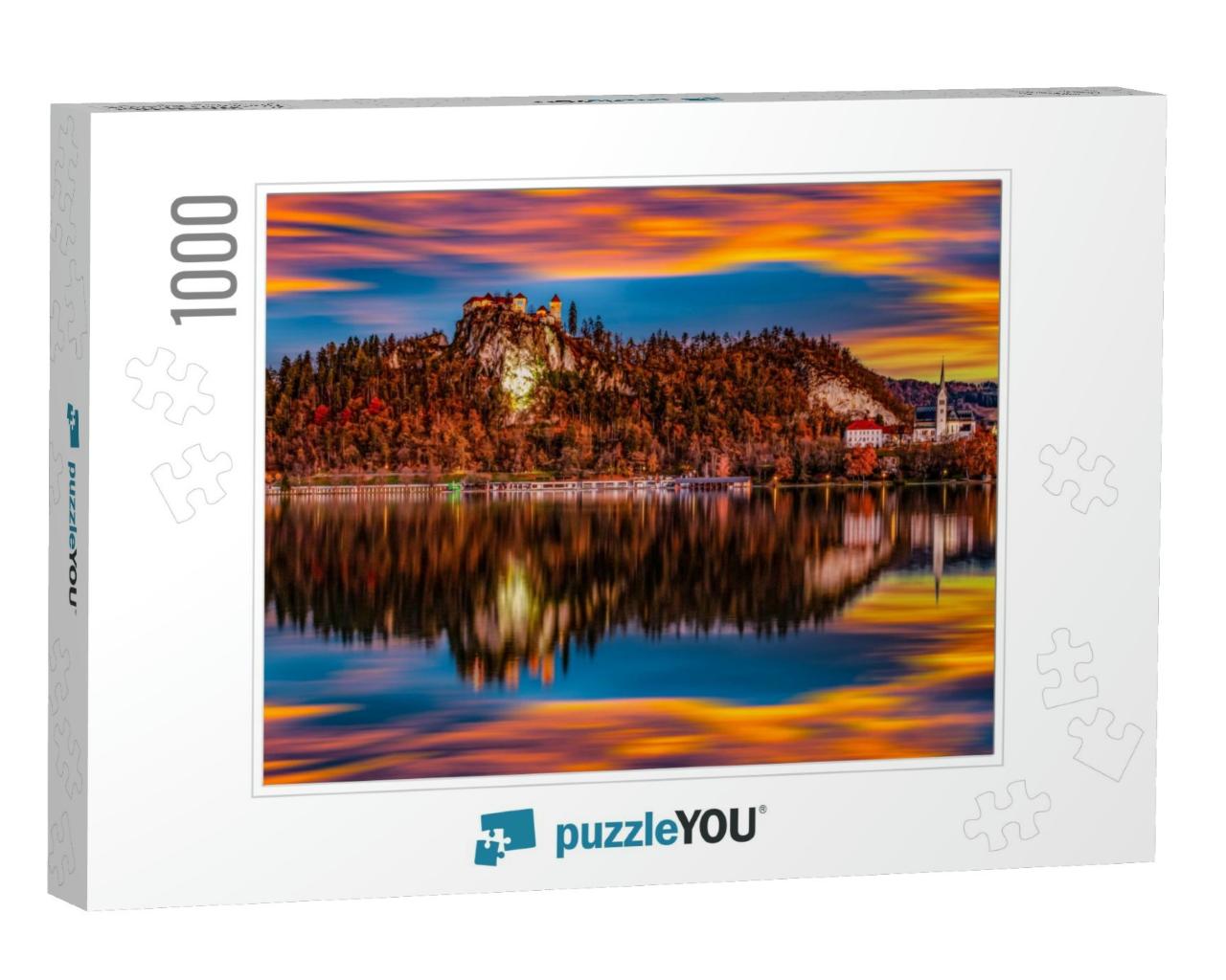 Magnificent Lake of Slovenia in Autumn... Jigsaw Puzzle with 1000 pieces