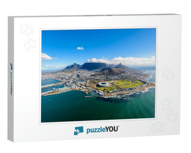 Aerial View of Cape Town, South Africa on a Sunny Afterno... Jigsaw Puzzle