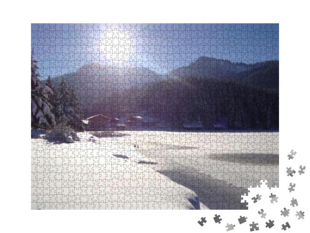 Lake Spitzingsee in Germany... Jigsaw Puzzle with 1000 pieces