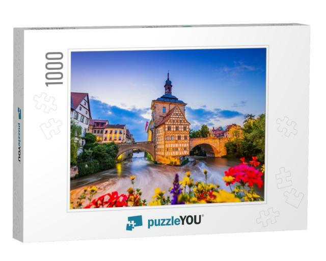 Bamberg, Germany. Town Hall of Bamberg Altes Rathaus with... Jigsaw Puzzle with 1000 pieces