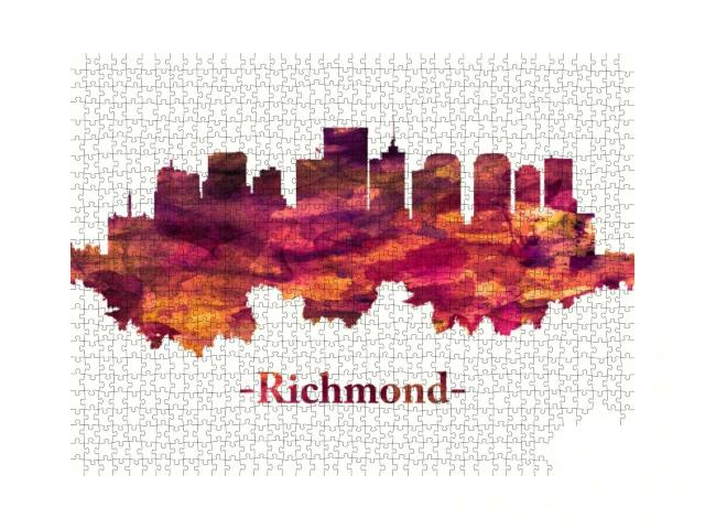 Red Skyline of Richmond, the Capital of Virginia, is Amon... Jigsaw Puzzle with 1000 pieces