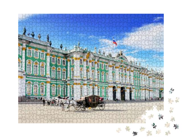 View Winter Palace Square in Saint Petersburg... Jigsaw Puzzle with 1000 pieces