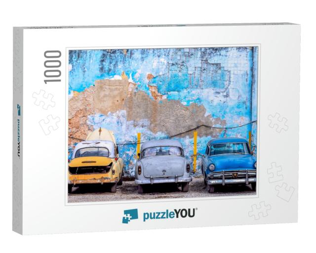 Old Cars Cuba... Jigsaw Puzzle with 1000 pieces