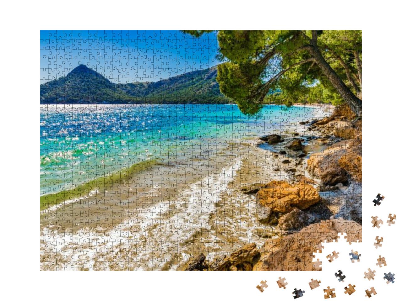 Marine Landscape, Mediterranean Sea Spain, Beautiful Seas... Jigsaw Puzzle with 1000 pieces