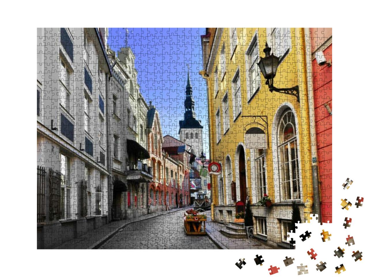 Old Town of Tallinn. Tallinn, Estonia, May 2016... Jigsaw Puzzle with 1000 pieces