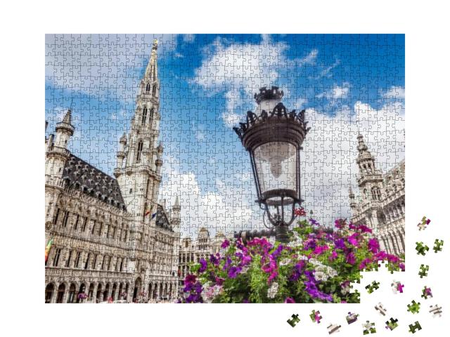 The Grand Place in Brussels, Belgium... Jigsaw Puzzle with 1000 pieces