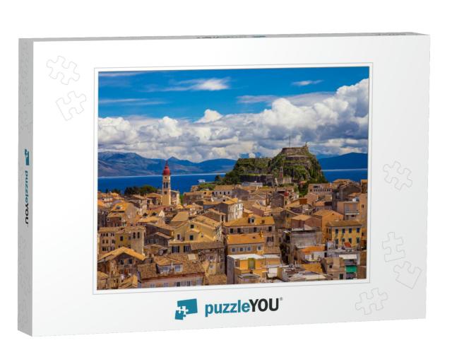View of Corfu Old Town, Greece... Jigsaw Puzzle