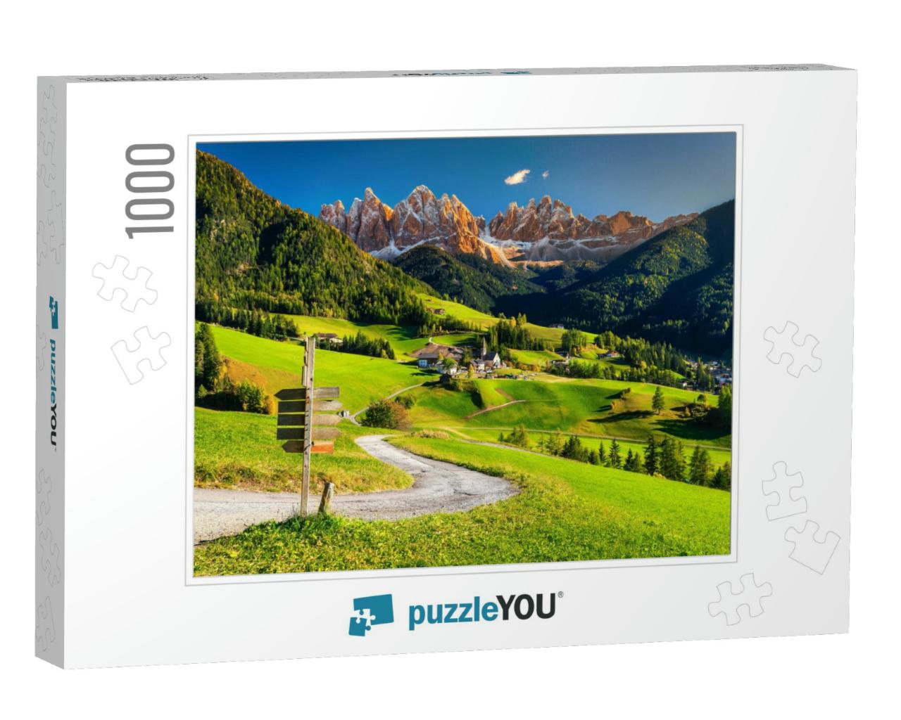 Fabulous Best Alpine Place of the World, Santa Maddalena... Jigsaw Puzzle with 1000 pieces