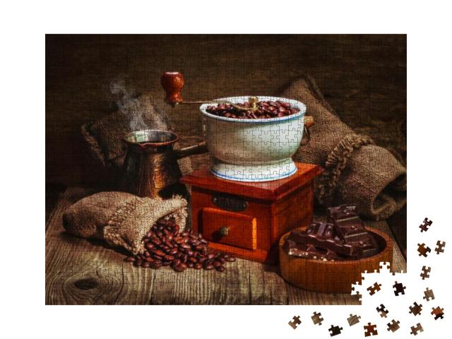 Grinder & Other Accessories for the Coffee in an Old-Styl... Jigsaw Puzzle with 1000 pieces