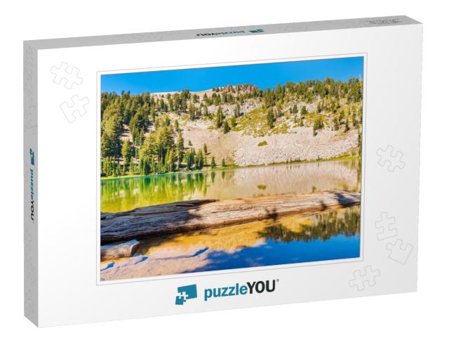 Emerald Lake in Lassen Volcanic National Park, California... Jigsaw Puzzle