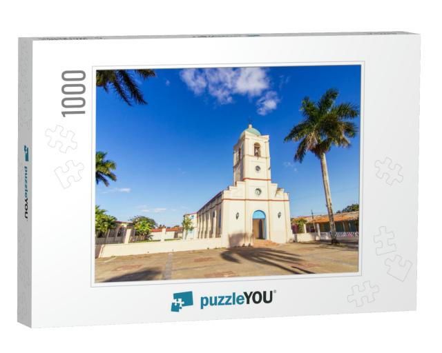 Cetral Square in Cuban Colonian Spanish Village of Vinale... Jigsaw Puzzle with 1000 pieces