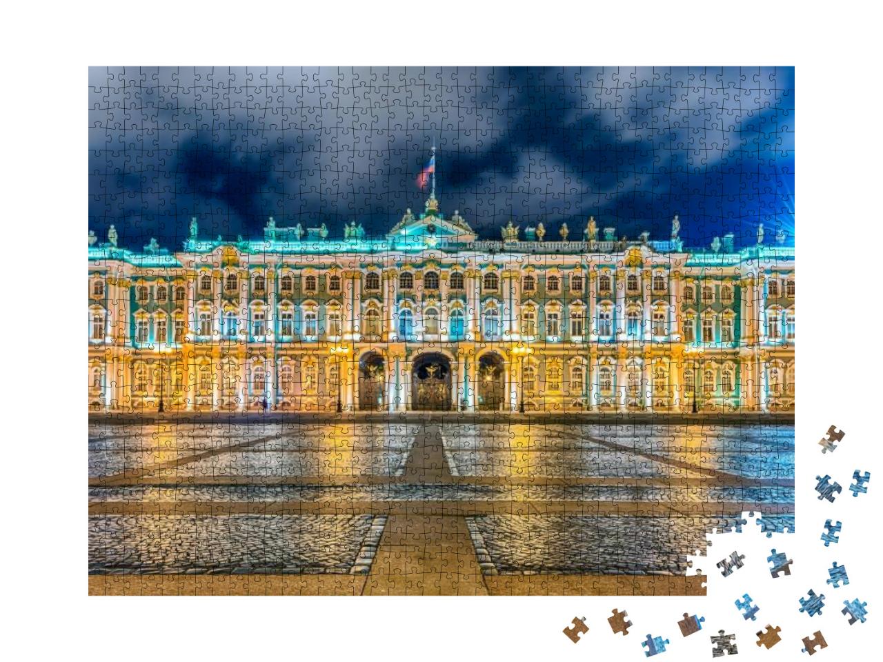 Facade of the Winter Palace, House of the Hermitage Museu... Jigsaw Puzzle with 1000 pieces