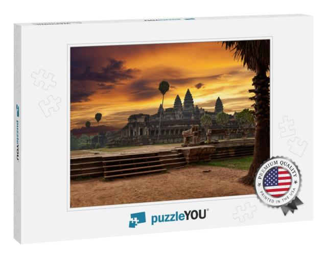 Angkor Wat At Sunset... Jigsaw Puzzle