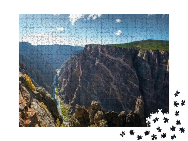 Painted Wall At the Black Canyon of the Gunnison National... Jigsaw Puzzle with 1000 pieces
