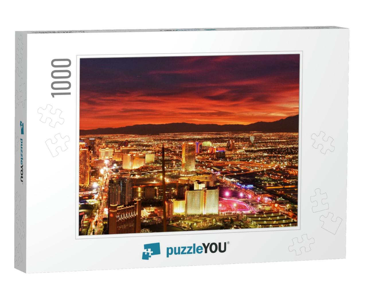 Las Vegas After Sunset... Jigsaw Puzzle with 1000 pieces