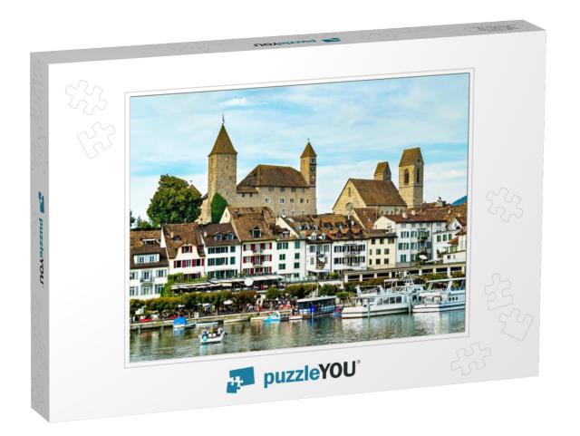 Rapperswil Castle in Rapperswil-Jona At Lake Zurich in th... Jigsaw Puzzle