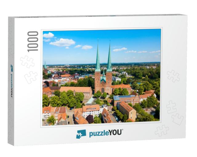 Lubeck Cathedral or Lubecker Dom is a Large Brick Built L... Jigsaw Puzzle with 1000 pieces