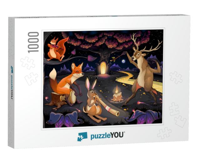 Love Remains a Mystery. Vector Cartoon Fantasy Illustrati... Jigsaw Puzzle with 1000 pieces