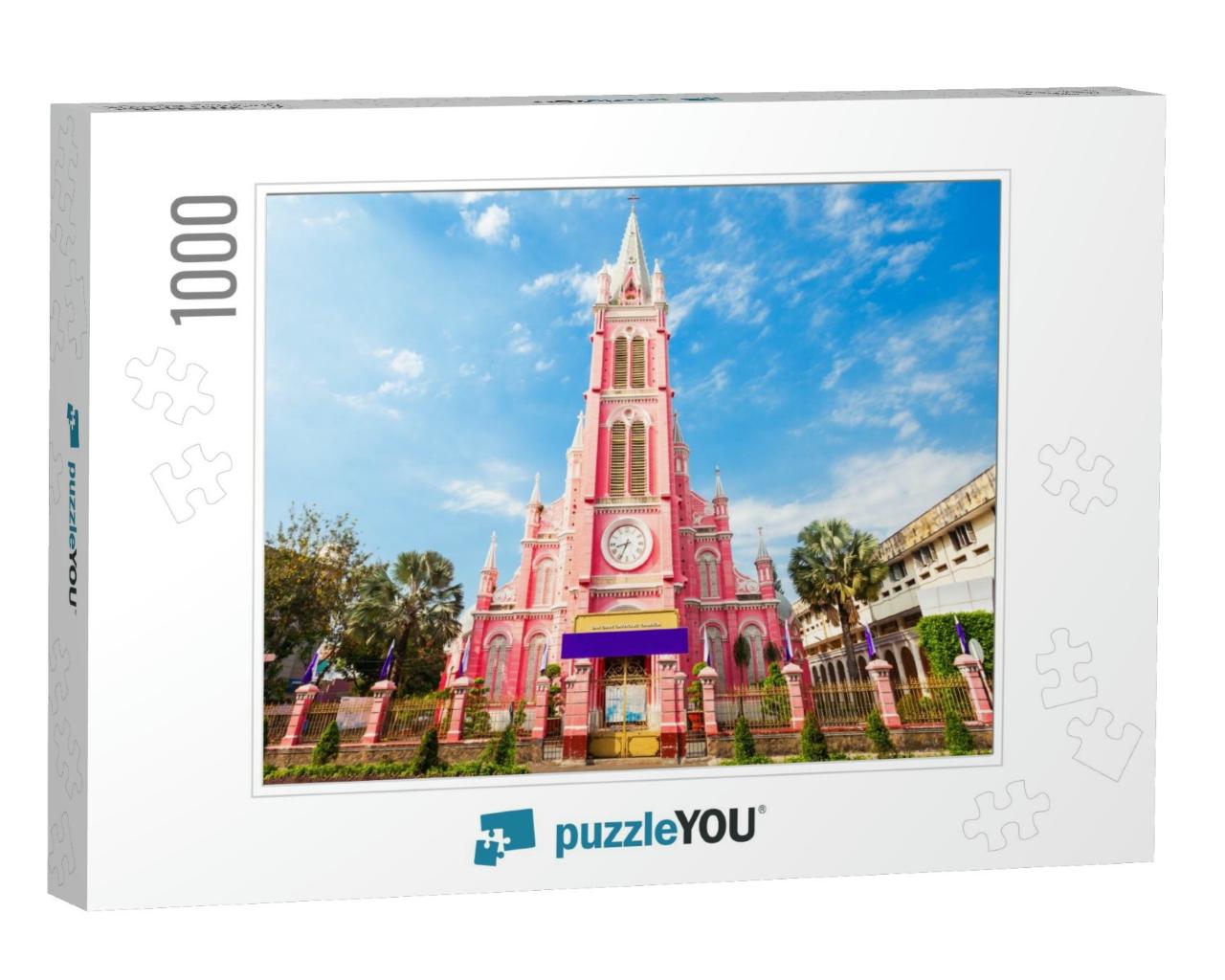 Tan Dinh Parish Church or Church of the Sacred Heart of J... Jigsaw Puzzle with 1000 pieces