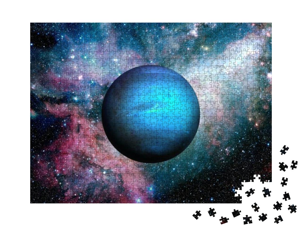 Solar System - Neptune. It is the Eighth & Farthest Plane... Jigsaw Puzzle with 1000 pieces