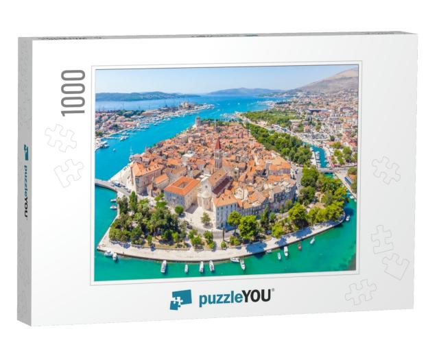 Aerial View of Trogir in Summer, Croatia... Jigsaw Puzzle with 1000 pieces