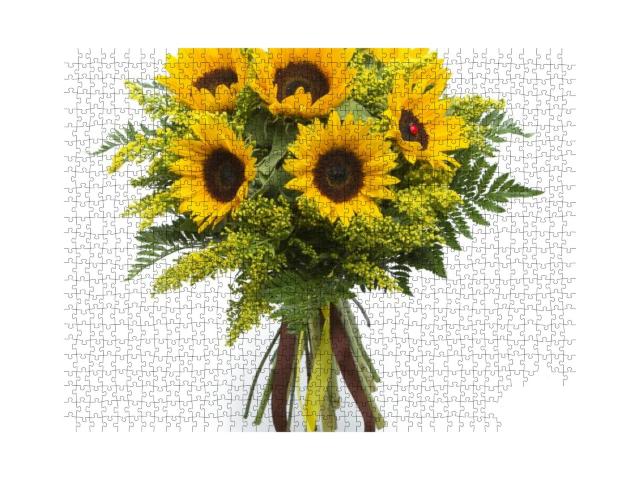 Bouquet of Sunflowers... Jigsaw Puzzle with 1000 pieces