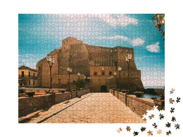 Naples, Italy. Castel Dellovo or Egg Castle |In Sunny Sum... Jigsaw Puzzle with 1000 pieces