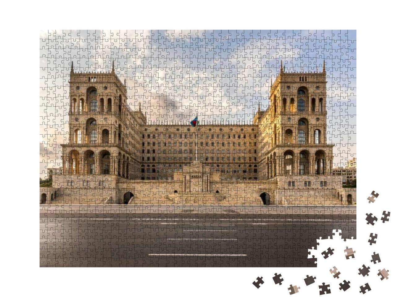 The Government House in Baku House of the Soviets, Azerba... Jigsaw Puzzle with 1000 pieces