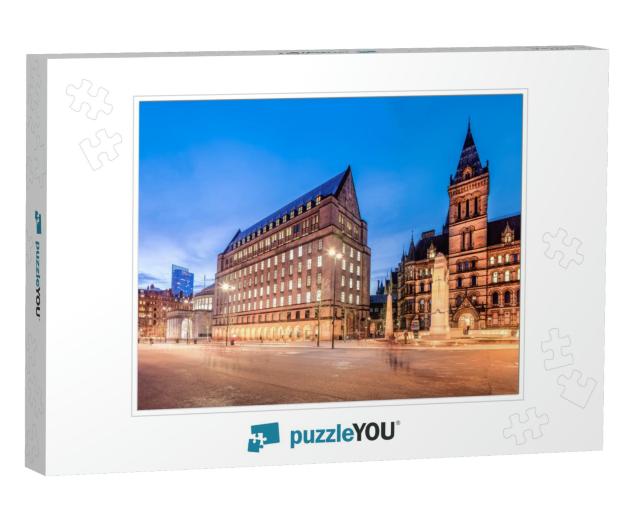 The Old & New Town Hall Buildings in the City Center of M... Jigsaw Puzzle
