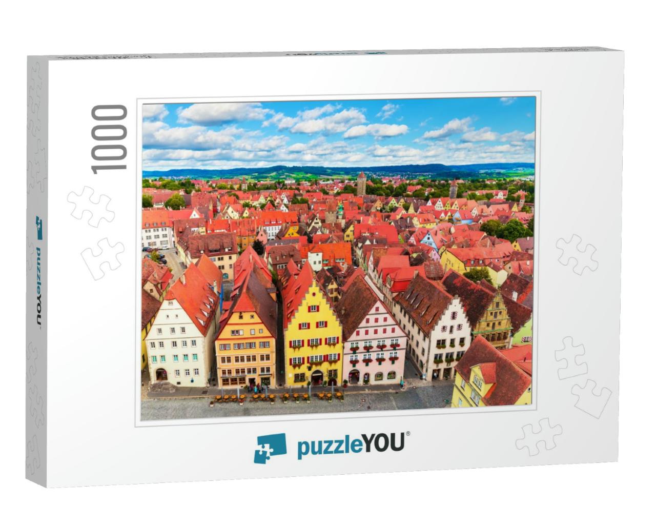 Scenic Summer Aerial Panorama of the Old Town Architectur... Jigsaw Puzzle with 1000 pieces