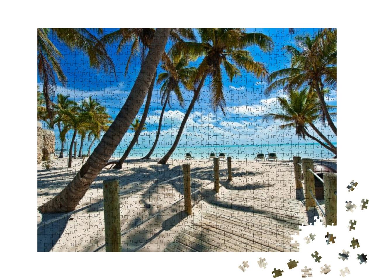 Footbridge to the Beach - Key West... Jigsaw Puzzle with 1000 pieces