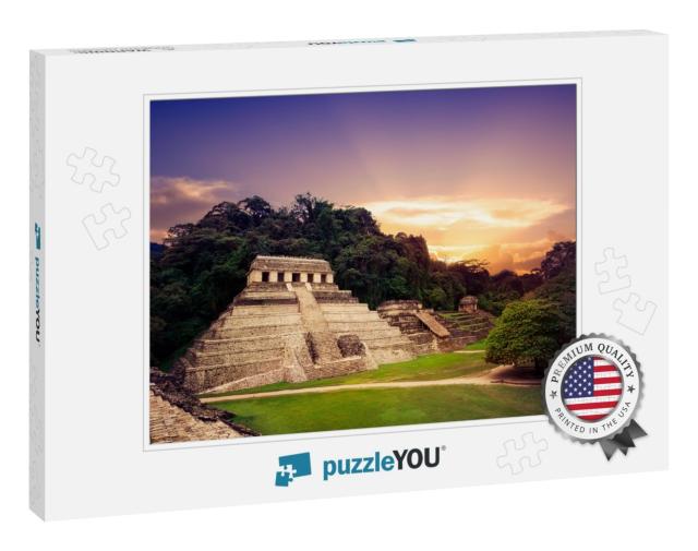 Ruins of Palenque, Maya City in Chiapas, Mexico... Jigsaw Puzzle