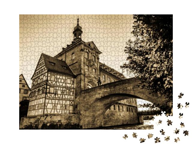 Famous Old Town Hall in Bamberg - Germany... Jigsaw Puzzle with 1000 pieces