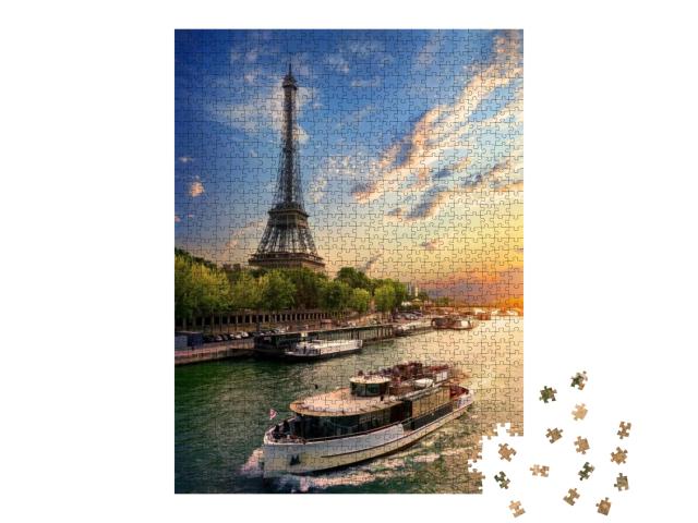 On Bank of Seine... Jigsaw Puzzle with 1000 pieces