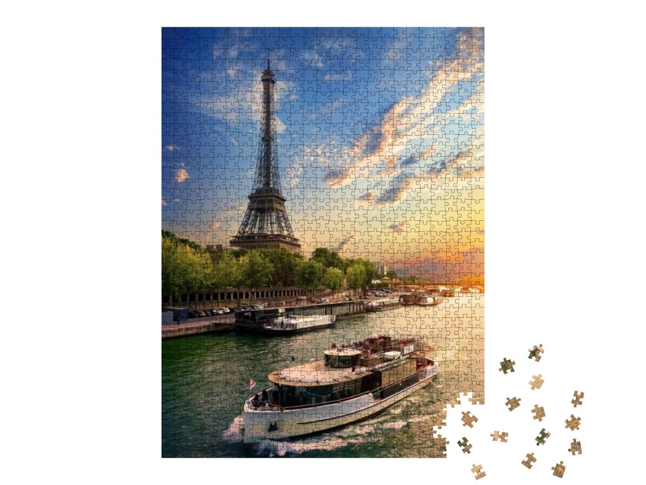 On Bank of Seine... Jigsaw Puzzle with 1000 pieces