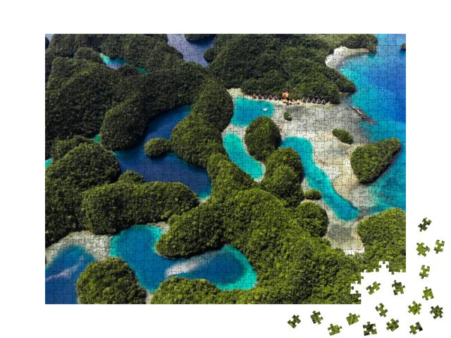 Aerial View - Sohoton Cove, Siargao - the Philippines... Jigsaw Puzzle with 1000 pieces