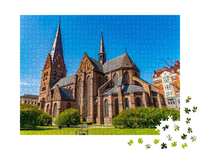 Saint Peter Church in Malmo, Sweden... Jigsaw Puzzle with 1000 pieces