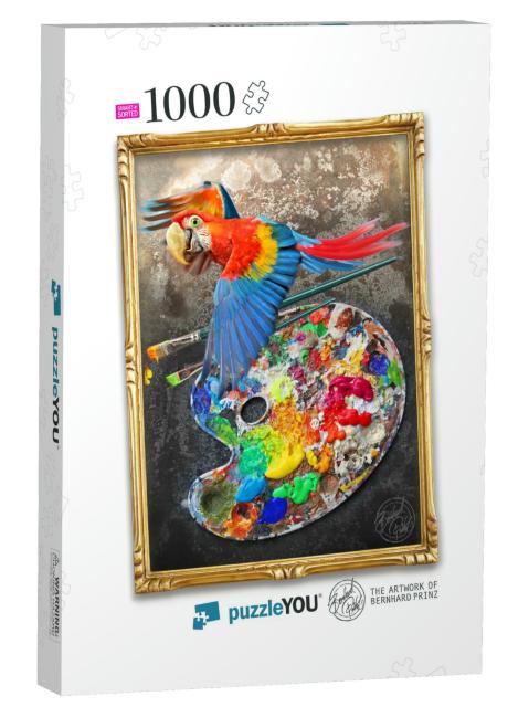 Parrot Paint Palette Jigsaw Puzzle