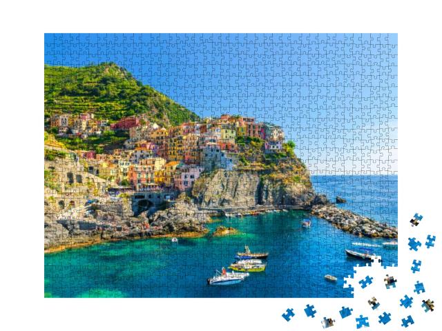 Manarola Traditional Typical Italian Village in National... Jigsaw Puzzle with 1000 pieces