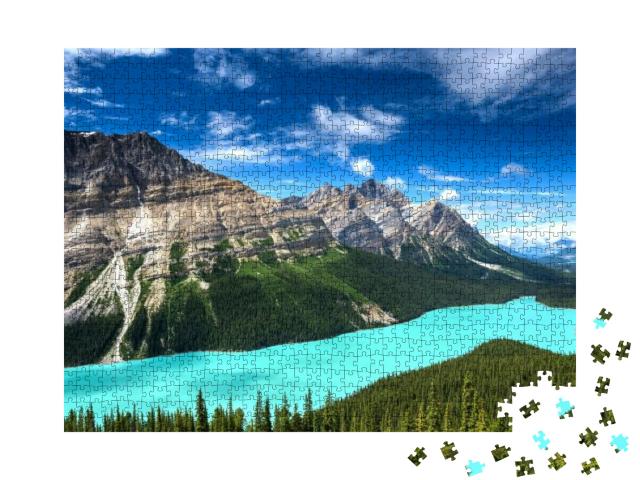 Peyto Lake of Banff National Park in Canada... Jigsaw Puzzle with 1000 pieces