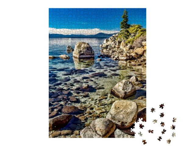 The Tranquil Waters of Lake Tahoe... Jigsaw Puzzle with 1000 pieces