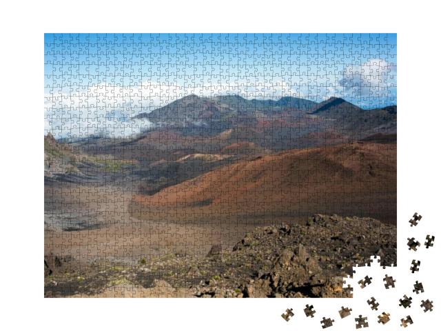 Haleakala National Park on the Island of Maui. Haleakala... Jigsaw Puzzle with 1000 pieces